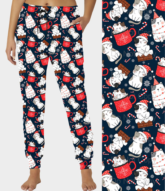 RTS - Kitty Cocoa Joggers
