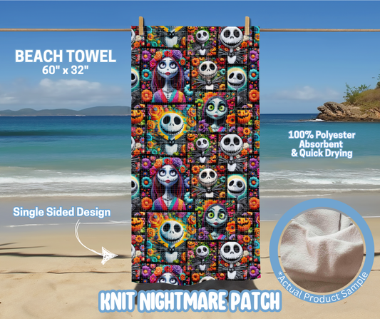 Preorder! Closes 5/15. ETA August. Knit Nightmare Patch Towel