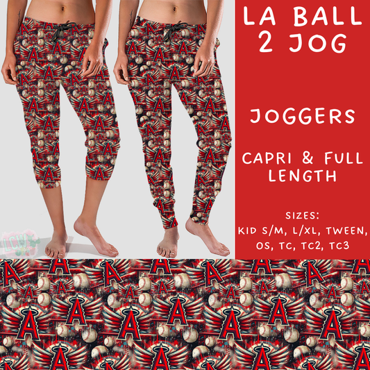 Batch #498 - Strike Out 3 - Closes 3/2 - ETA early May - LA Ball 2 Full and Capri Length Joggers - Alonna's Legging Land