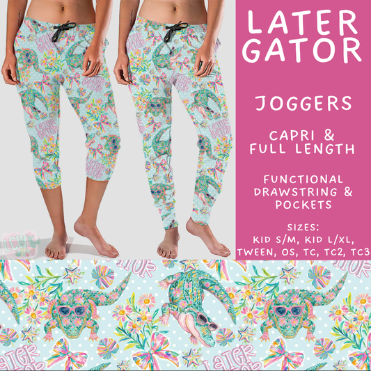 Batch #538 - Fun Run 23 - Closes 6/3 - ETA early August - Later Gator Full and Capri Length Joggers