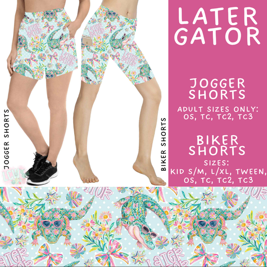 Batch #538 - Fun Run 23 - Closes 6/3 - ETA early August - Later Gator Biker & Jogger Shorts
