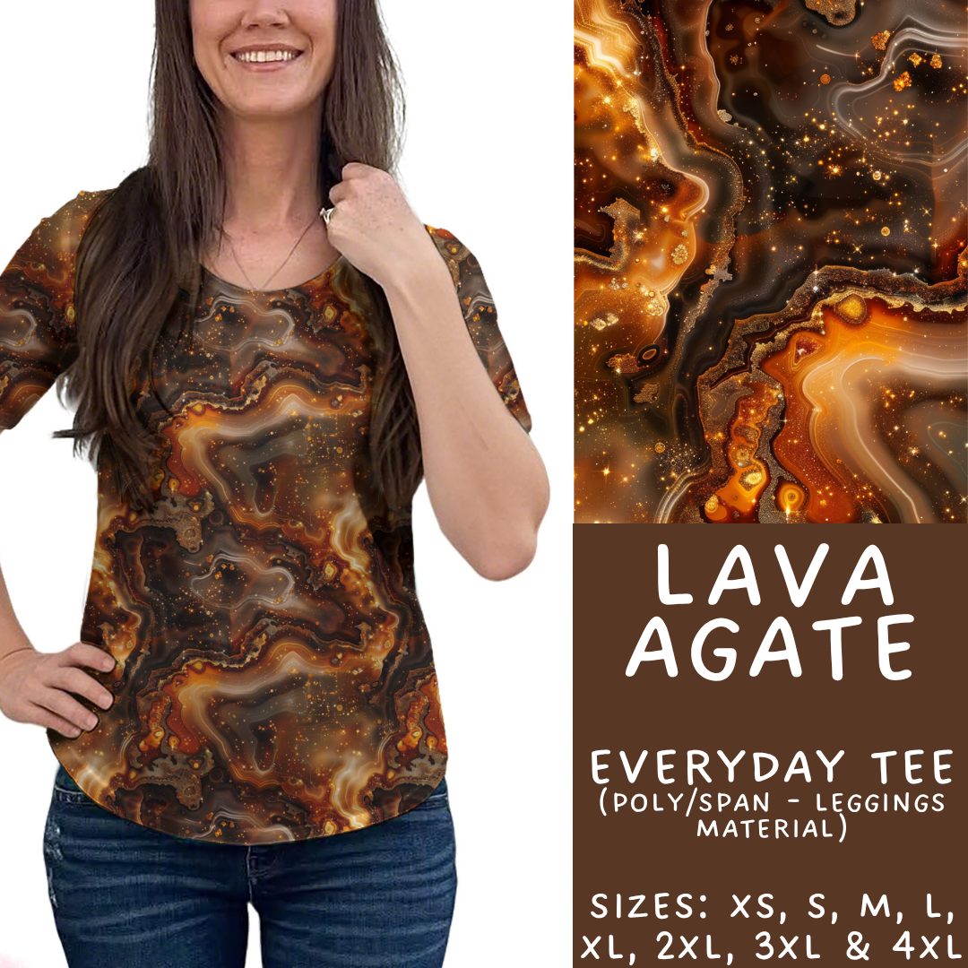 Batch #448 - Agate Collection - Closes 11/17 - ETA early Jan - Lava Agate Everyday Tee