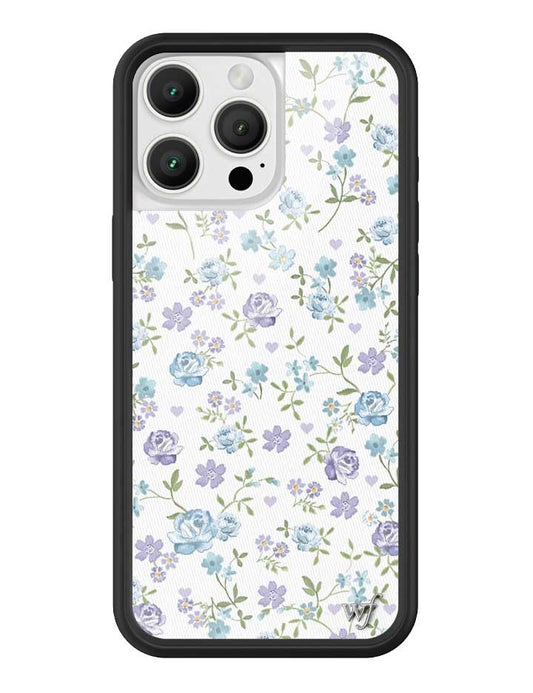 Lilac and Blue Floral iPhone Case - Alonna's Legging Land