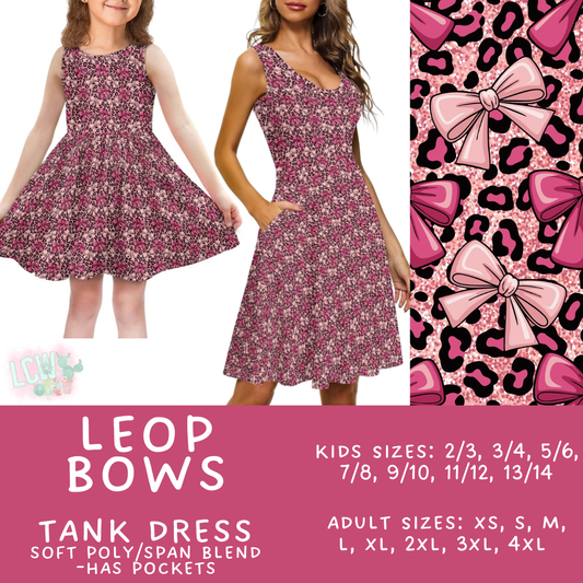 Batch #452 - Mom & Me Love - Closes 11/21 - ETA early Jan - Leop Bows Women's & Girl's Tank Dress