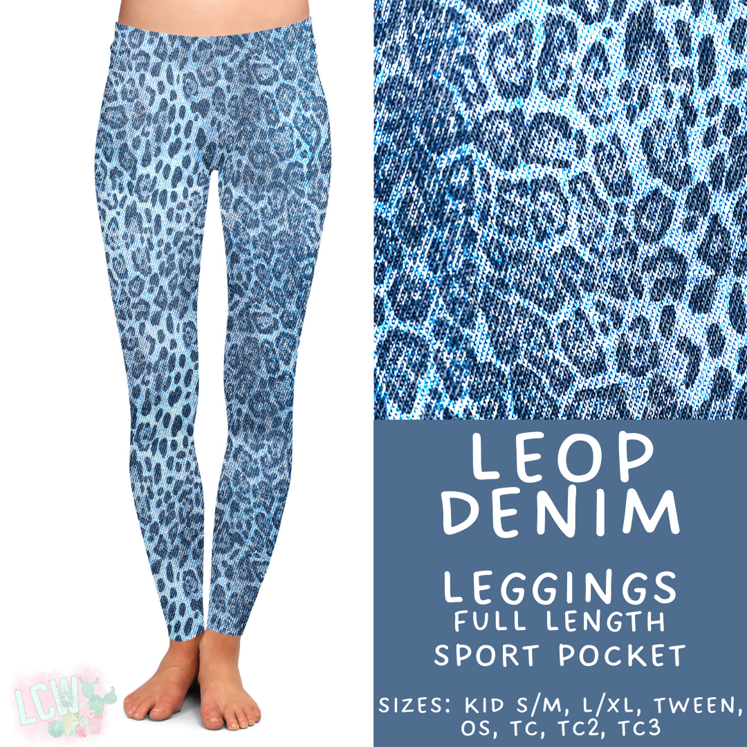 Batch #471 - November Request Run - Closes 1/2 - ETA late Feb - Leop Denim Full Length Leggings