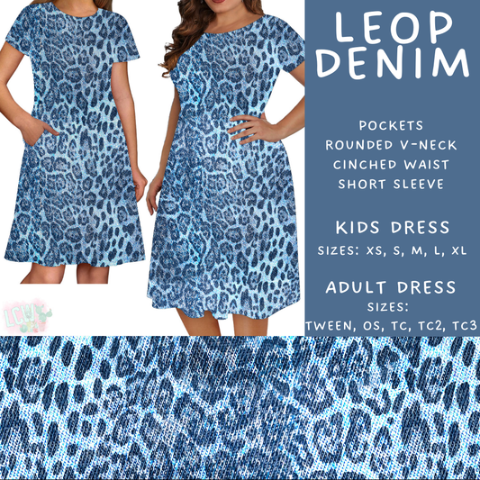 Batch #471 - November Request Run - Closes 1/2 - ETA late Feb - Leop Denim Adult & Kids Dresses