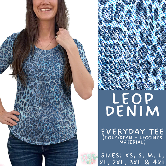 Batch #471 - November Request Run - Closes 1/2 - ETA late Feb - Leop Denim Everyday Tee
