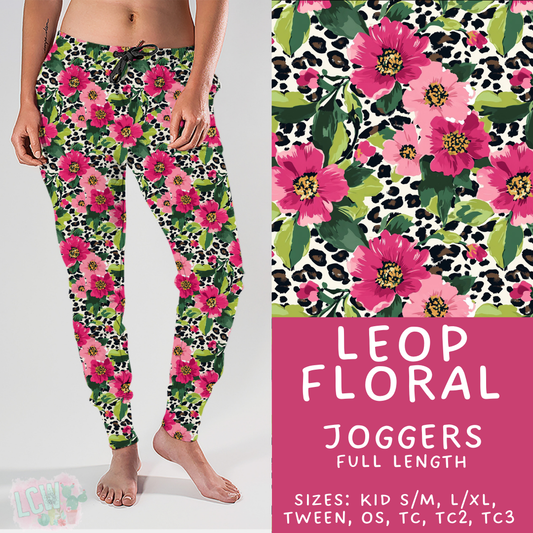 Batch #421 - Fun Run 15 - Closes 9/29 - ETA mid/late Nov - Leop Floral Joggers