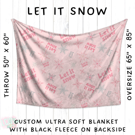 Batch #428 - Christmas Spirit - Closes 10/10 - ETA late Nov - Let It Snow Blanket