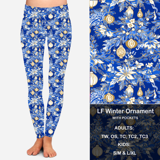 LF Winter Ornament Leggings with Pockets
