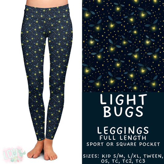 Batch #421 - Fun Run 15 - Closes 9/29 - ETA mid/late Nov - Light Bugs Full Length Leggings