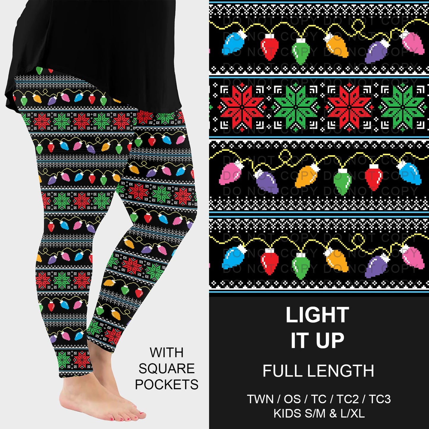 B255 - Preorder Light It Up Leggings w/ Pockets (Closes 10/12. ETA early Dec.)