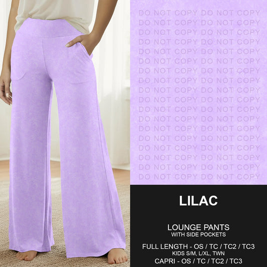B280 - Preorder Lilac Lounge Pants (Closes 3/22. ETA: late May)