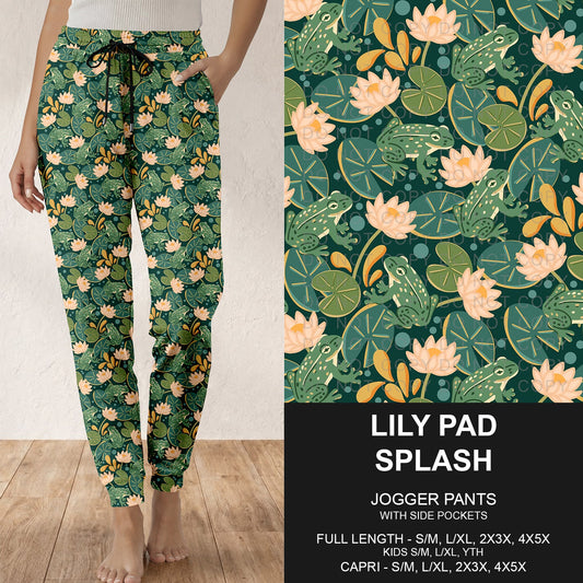 B319 - Preorder Lily Pad Splash Joggers (Closes 11/01. ETA: early Jan.)