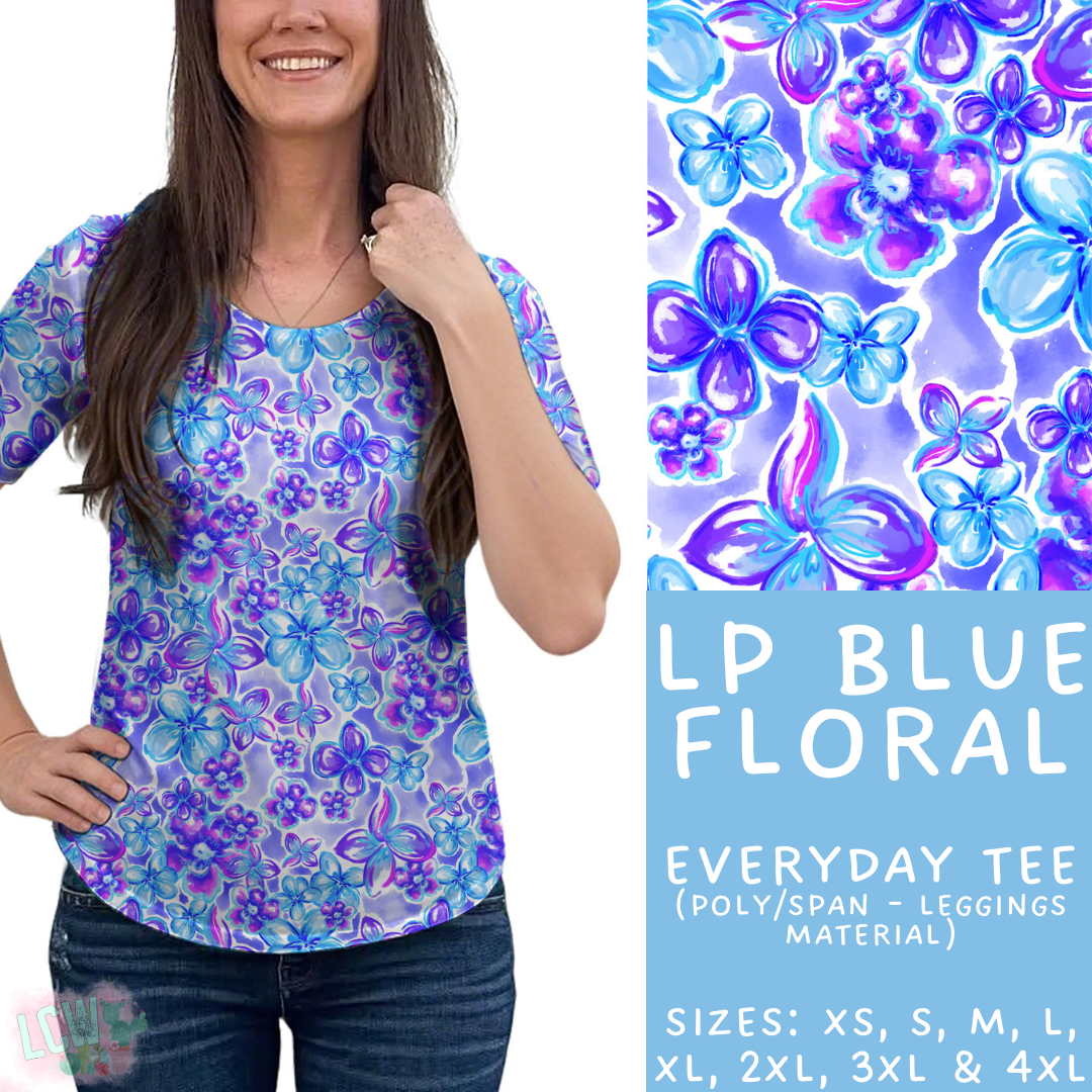 Batch #426 - LP Collection - Closes 10/8 - ETA late Nov - LP Blue Floral Everyday Tee