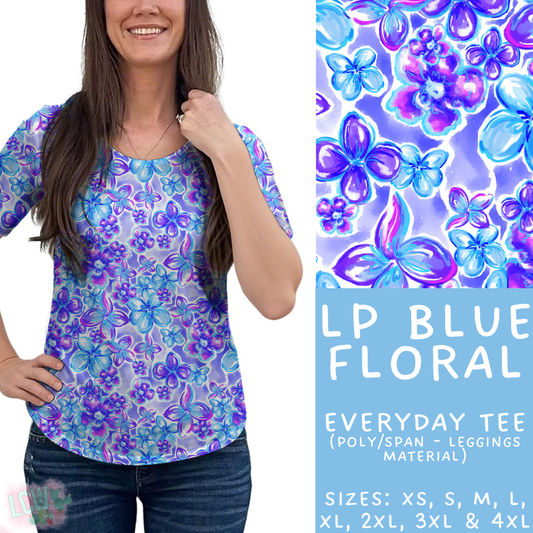 Batch #426 - LP Collection - Closes 10/8 - ETA late Nov - LP Blue Floral Everyday Tee