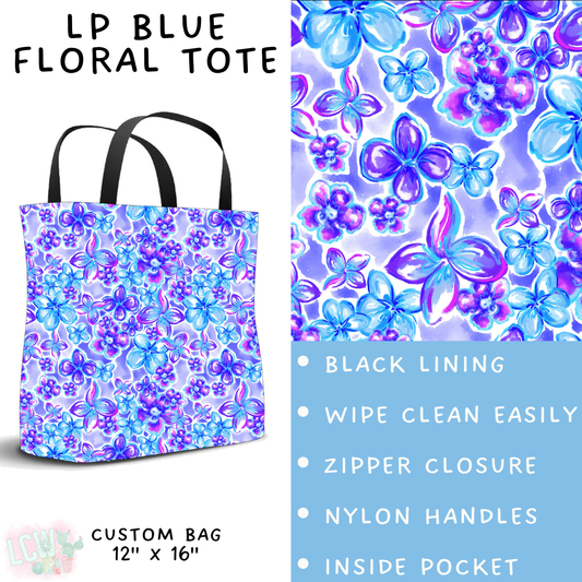 Batch #426 - LP Collection - Closes 10/8 - ETA late Nov - LP Blue Floral Tote