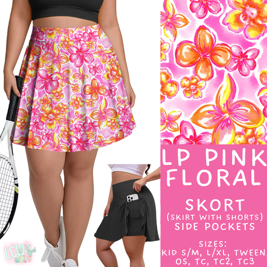 Batch #426 - LP Collection - Closes 10/8 - ETA late Nov - LP Pink Floral Skort