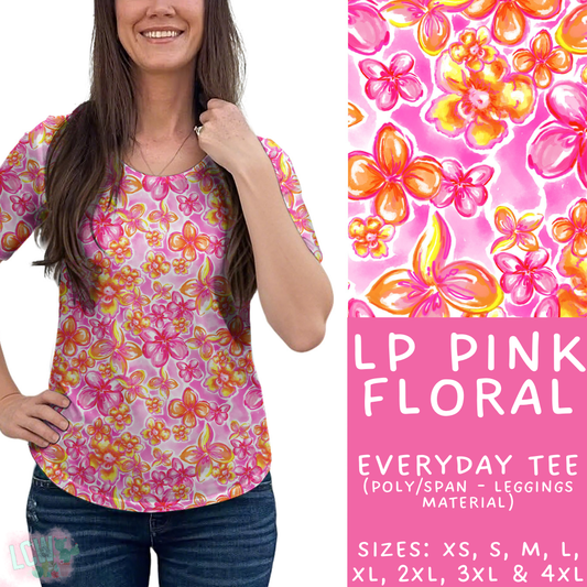 Batch #426 - LP Collection - Closes 10/8 - ETA late Nov - LP Pink Floral Everyday Tee