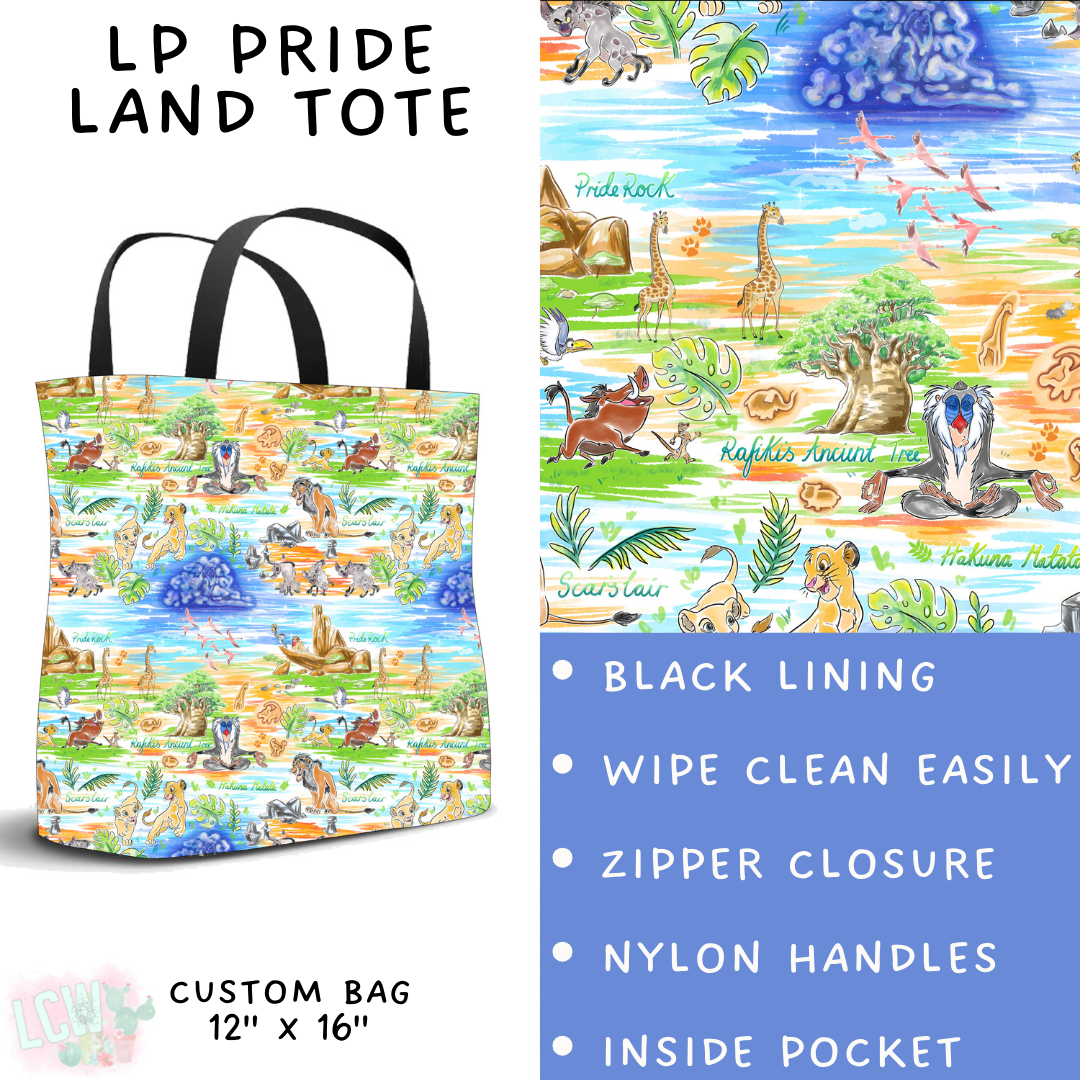 Batch #426 - LP Collection - Closes 10/8 - ETA late Nov - LP Pride Land Tote