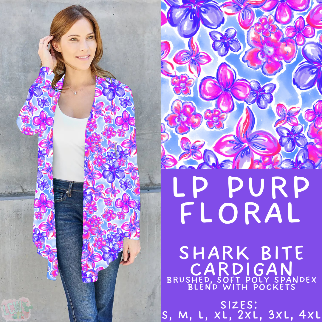 Batch #426 - LP Collection - Closes 10/8 - ETA late Nov - LP Purp Floral Cardigan