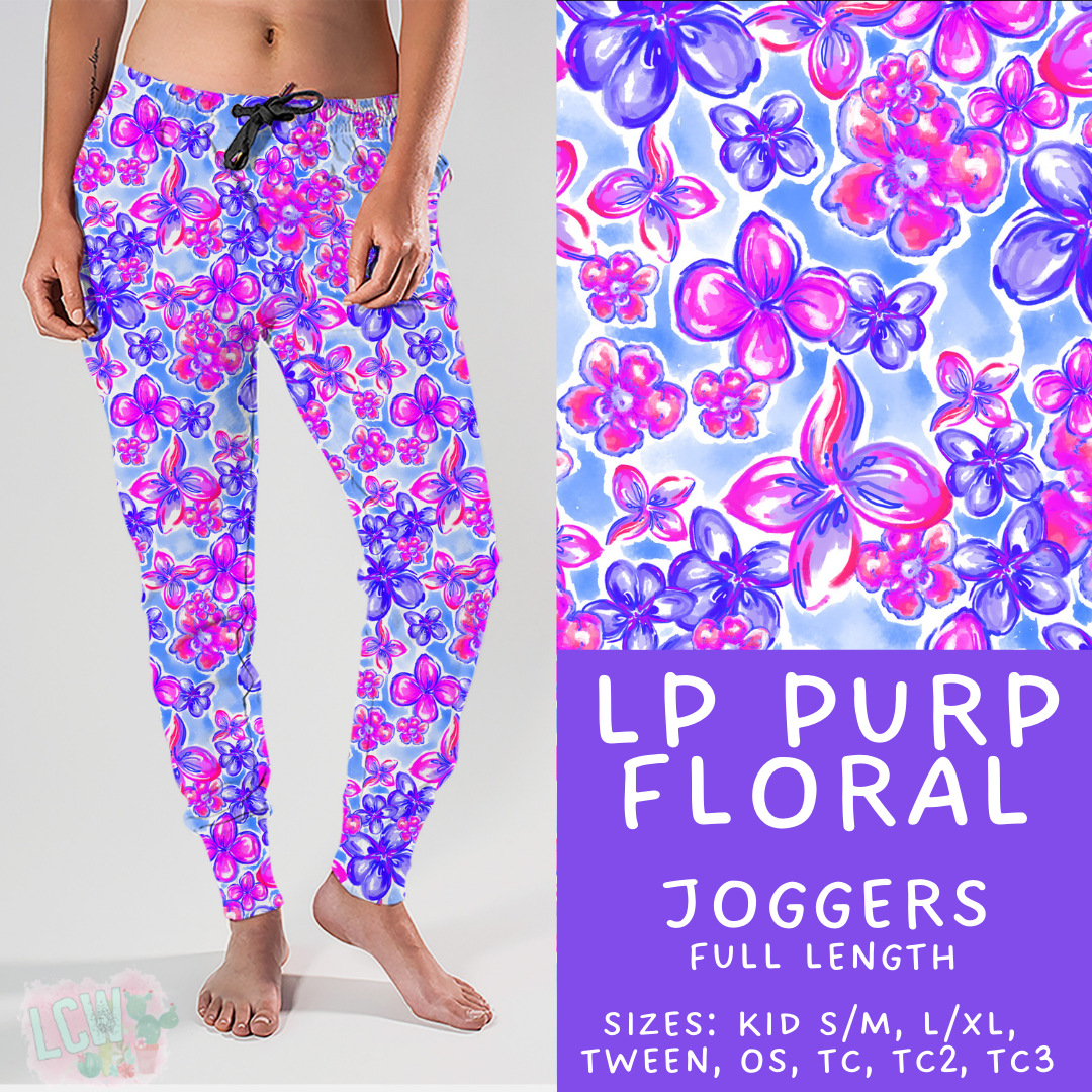 Batch #426 - LP Collection - Closes 10/8 - ETA late Nov - LP Purp Floral Joggers