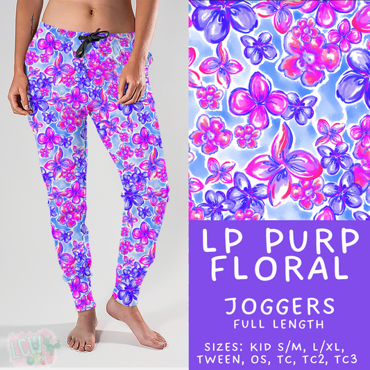 Batch #426 - LP Collection - Closes 10/8 - ETA late Nov - LP Purp Floral Joggers
