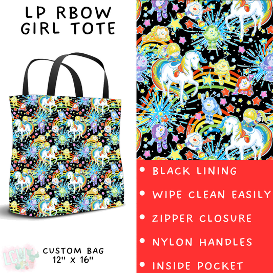 Batch #426 - LP Collection - Closes 10/8 - ETA late Nov - LP RBow Girl Tote