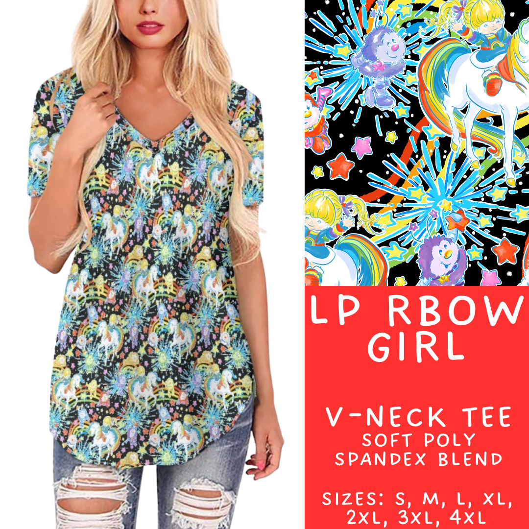 Batch #426 - LP Collection - Closes 10/8 - ETA late Nov - LP RBow Girl V-Neck Tee