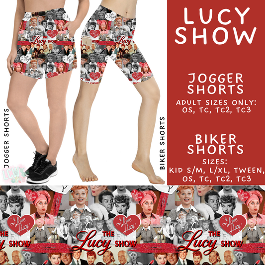 Batch #502 - Show Time - Closes 3/11 - ETA mid May - Lucy Show Biker & Jogger Shorts