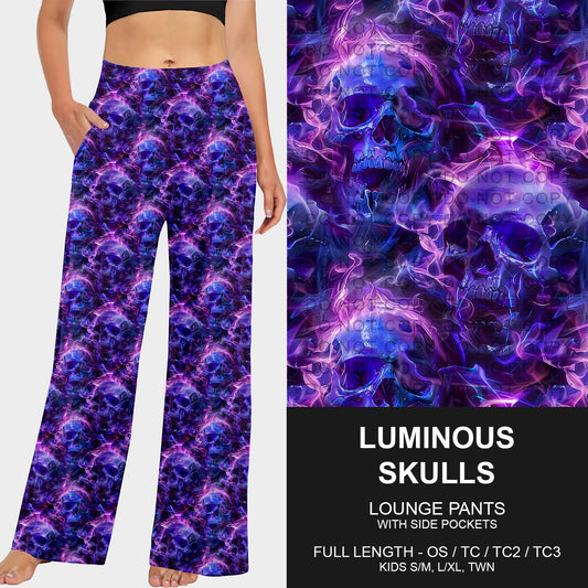 B258 - Preorder Luminous Skulls Lounge Pants (Closes 11/02. ETA mid Jan.)