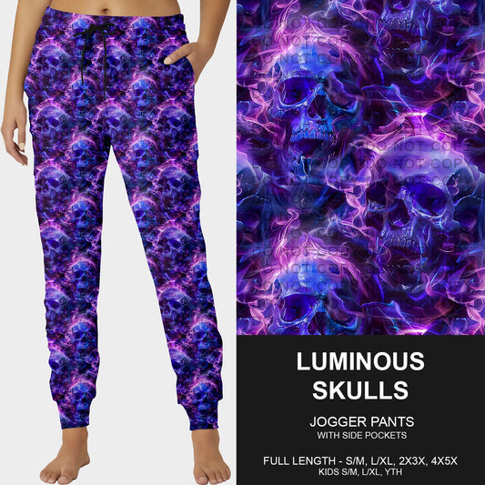 B258 - Preorder Luminous Skulls Joggers (Closes 11/02. ETA mid Jan.)