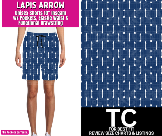 Lapis Arrow Unisex Shorts