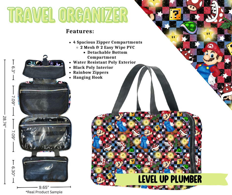 Level Up Plumber Travel Organizer