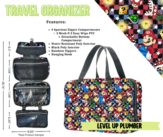 Level Up Plumber Travel Organizer