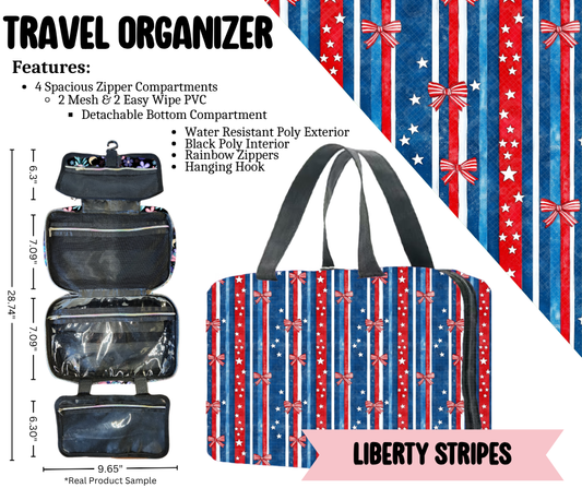 Liberty Stripes Travel Organizer