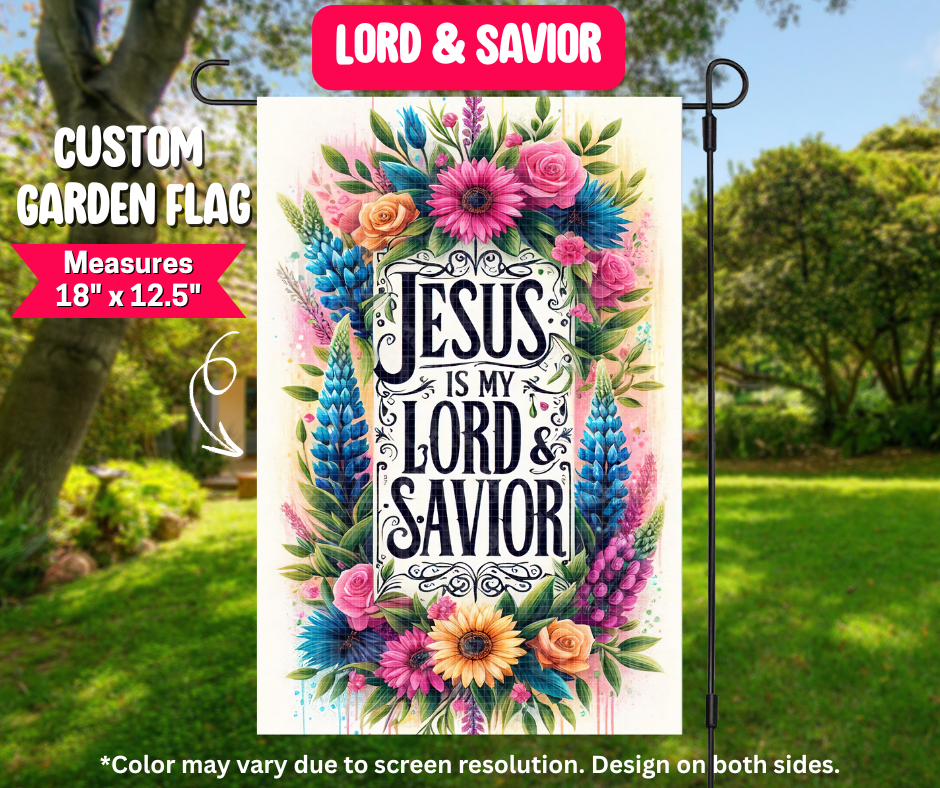 Lord & Savior Garden Flag