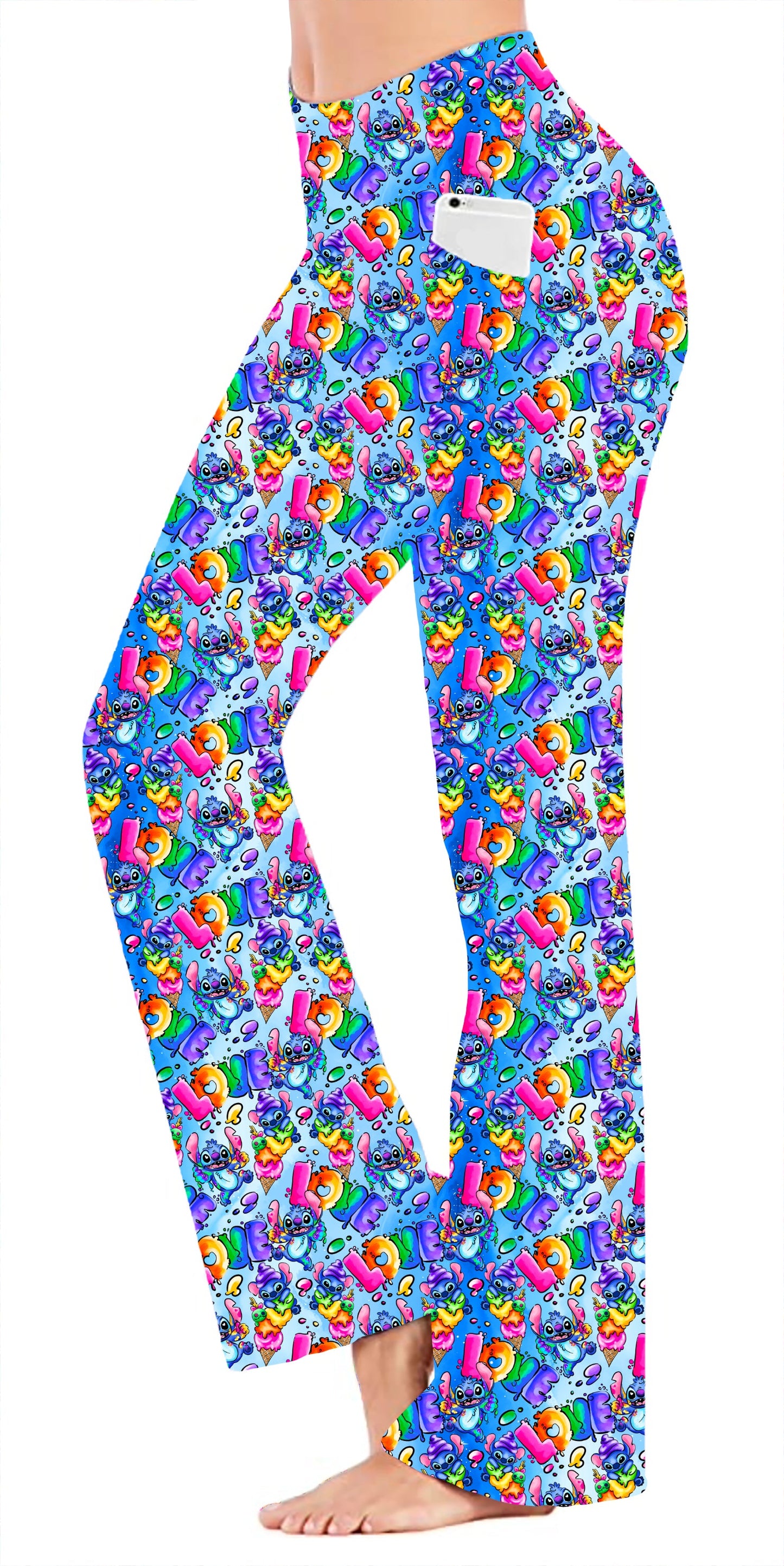 Love Blue Style - Yoga Flares with Pockets - Alonna's Legging Land