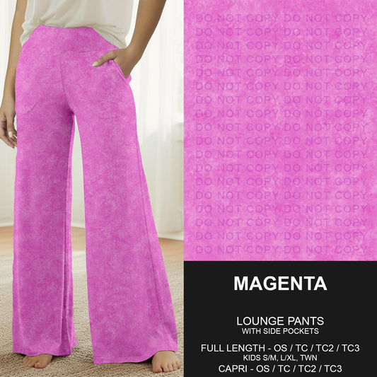 B280 - Preorder Magenta Lounge Pants (Closes 3/22. ETA: late May)