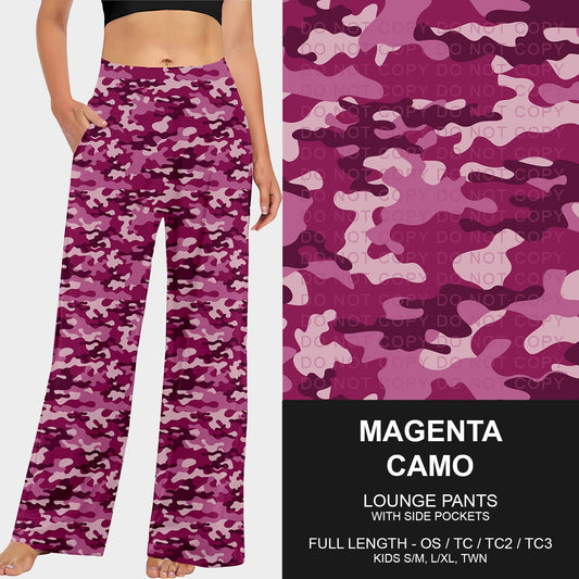 B251 - Preorder Magenta Camo Lounge Pants (Closes 9/14. ETA mid Nov.)