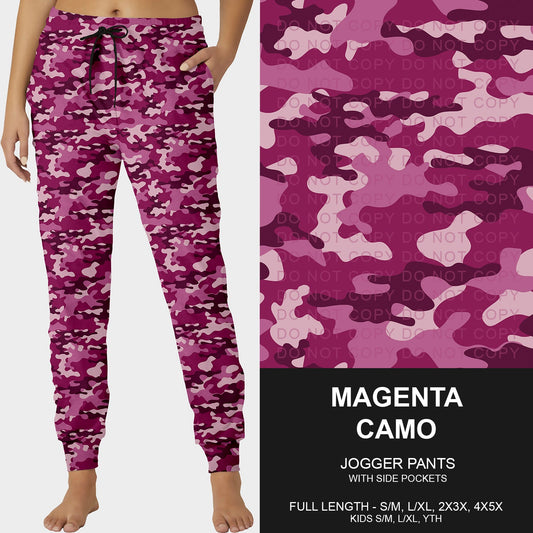 B251 - Preorder Magenta Camo Joggers (Closes 9/14. ETA mid Nov.)