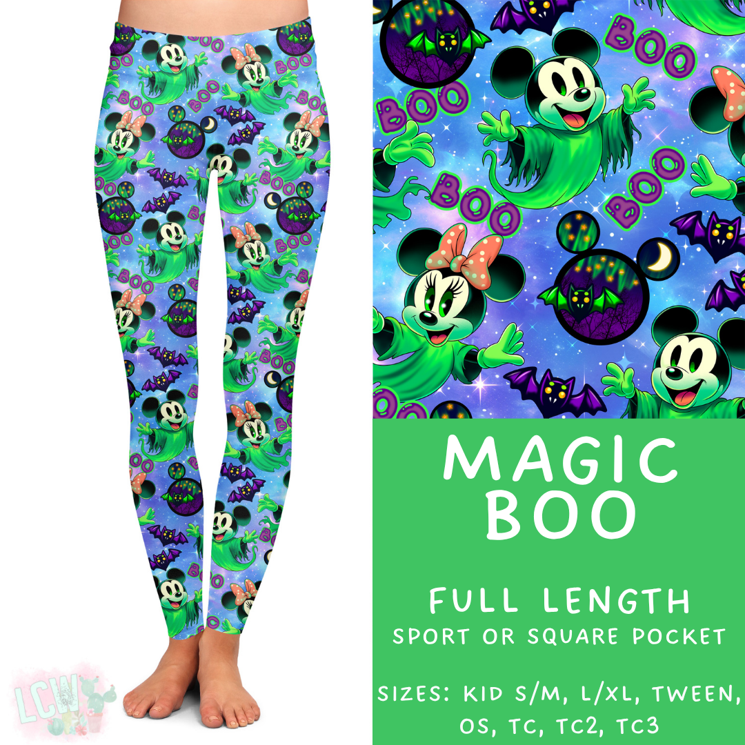 Ready to Ship - Magic Boo Full Length Leggings - Square Pocket OS