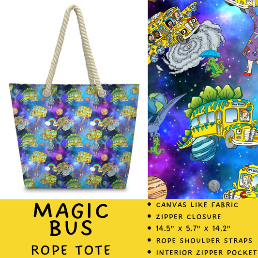 Batch #440 - Magical Character Rope Tote - Closes 10/31 - ETA mid Dec - Magic Bus Rope Tote