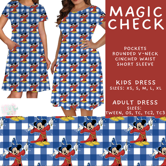 Batch #548 - May Request Run - Closes 6/26 - ETA late August - Magic Check Adult & Kids Dresses