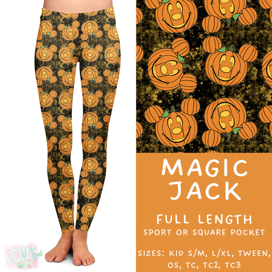 Ready to Ship - Magic Jack Full Length Leggings - Sport Pocket TC & Square Pocket OS & TC2