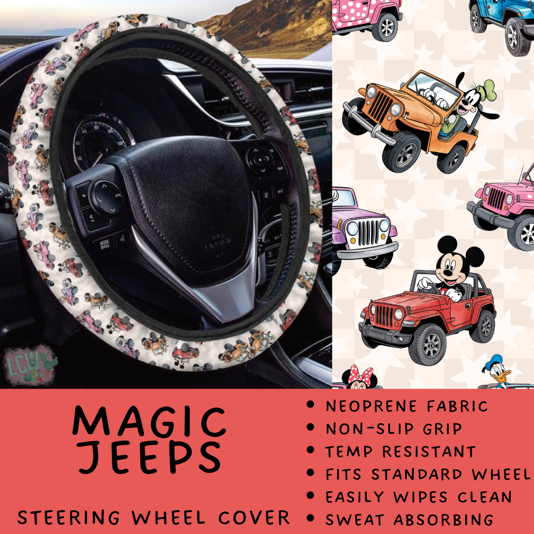 Batch #554 - Car Accessories 3 - Closes 7/10 - ETA early/mid Sept - Magic Jeeps Steering Wheel Cover