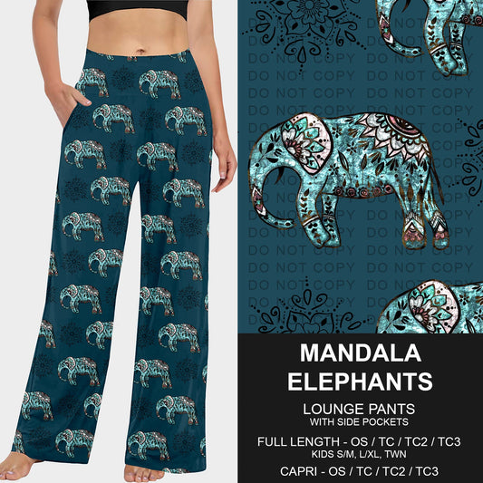 B227 - Preorder Mandala Elephant Lounge Pants (Closes 5/04. ETA: mid July)