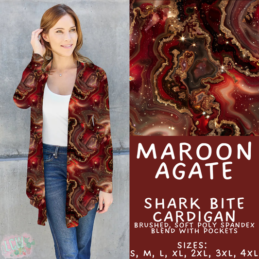 Batch #448 - Agate Collection - Closes 11/17 - ETA early Jan - Maroon Agate Cardigan