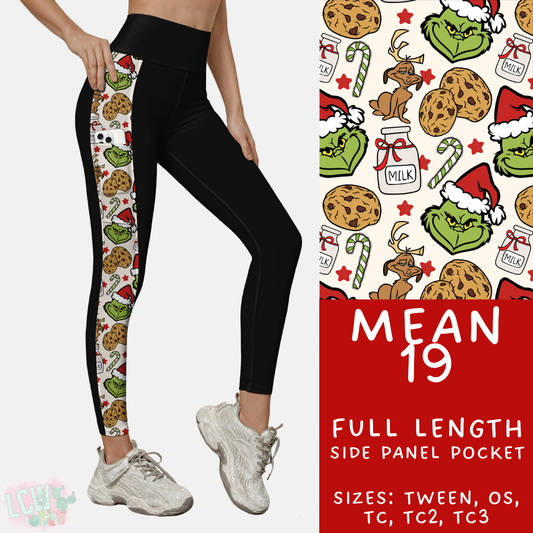 Batch #436 - Mr Mean 2 - Closes 10/24 - ETA early Dec - Mean 19 Pattern Side Pocket Leggings