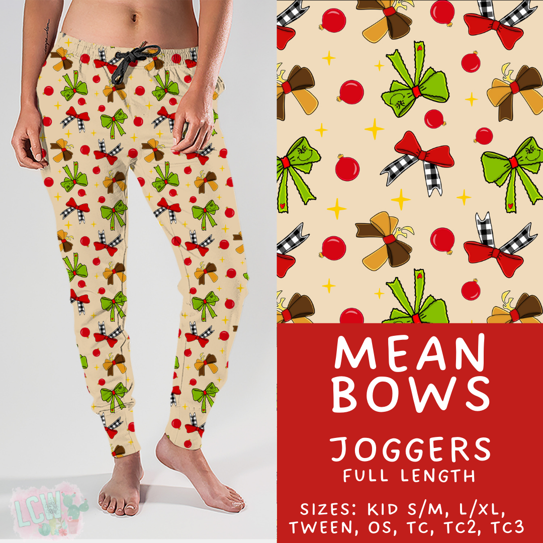 Batch #428 - Christmas Spirit - Closes 10/10 - ETA late Nov - Mean Bows Joggers